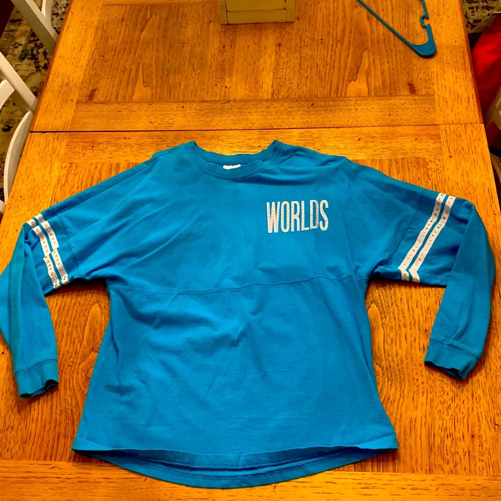 Cheerleading worlds shirt.